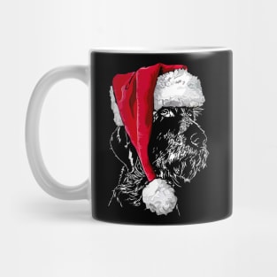 Funny German Wirehaired Pointer Santa Christmas dog mom gift Mug